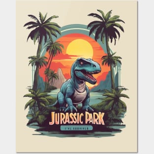 Retro Design Jurassic Park Posters and Art